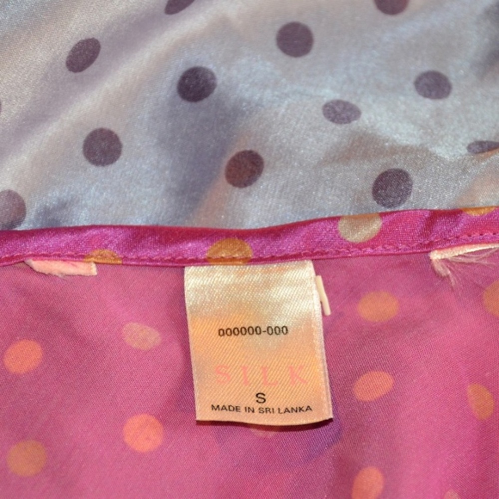 Silk Polka Dot Crop Cami Tank - Picture 4 of 4